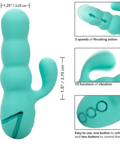 CALEXOTICS – DEL MAR DIVA VIBRADOR RABBIT VERDE AGUA BY CALIFORNIA DREAMING - intimamenities.com