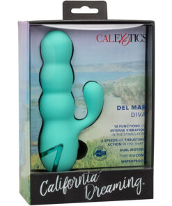 CALEXOTICS – DEL MAR DIVA VIBRADOR RABBIT VERDE AGUA BY CALIFORNIA DREAMING - intimamenities.com