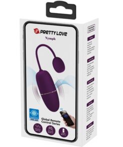 PRETTY LOVE – NYMPH HUEVO VIBRADOR CONTROLADO POR APP LILA - intimamenities.com