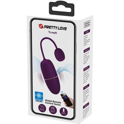 PRETTY LOVE – NYMPH HUEVO VIBRADOR CONTROLADO POR APP LILA - intimamenities.com