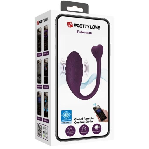 PRETTY LOVE – FISHERMAN HUEVO VIBRADOR LILA CONTROLADO POR APP - intimamenities.com