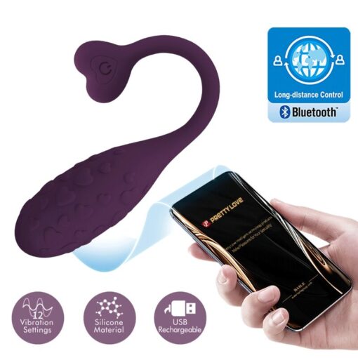 PRETTY LOVE – FISHERMAN HUEVO VIBRADOR LILA CONTROLADO POR APP - intimamenities.com