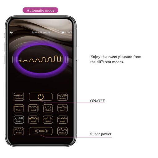 PRETTY LOVE – FISHERMAN HUEVO VIBRADOR LILA CONTROLADO POR APP - intimamenities.com
