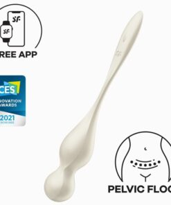 SATISFYER – LOVE BIRDS BOLAS KEGEL VIBRADORAS BLANCO - intimamenities.com