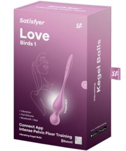SATISFYER – LOVE BIRDS BOLAS KEGEL VIBRADORAS ROSA - intimamenities.com