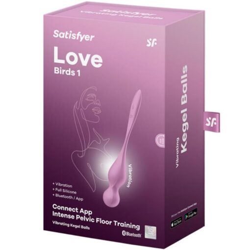SATISFYER – LOVE BIRDS BOLAS KEGEL VIBRADORAS ROSA - intimamenities.com