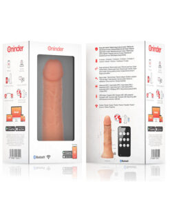 ONINDER – LARGE BOGOTÁ DILDO VIBRADOR 9 VELOCIDADES NATURAL 22 CM -O- 4.5 CM – APP GRATUITA - intimamenities.com