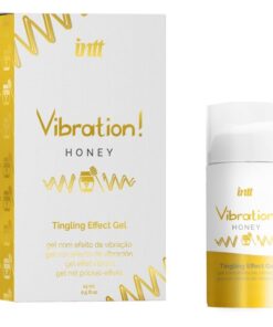 INTT – POTENTE ESTIMULANTE ÍNTIMO GEL VIBRADOR LIQUIDO MIEL 15 ML - intimamenities.com