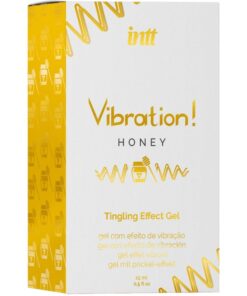 INTT – POTENTE ESTIMULANTE ÍNTIMO GEL VIBRADOR LIQUIDO MIEL 15 ML - intimamenities.com