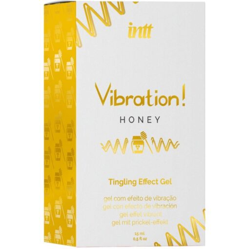 INTT – POTENTE ESTIMULANTE ÍNTIMO GEL VIBRADOR LIQUIDO MIEL 15 ML - intimamenities.com