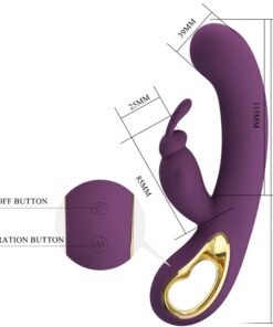 PRETTY LOVE – LIAM VIBRADOR RABBIT & PUNTO G CONTROLADO POR APP LILA - intimamenities.com