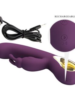 PRETTY LOVE – LIAM VIBRADOR RABBIT & PUNTO G CONTROLADO POR APP LILA - intimamenities.com