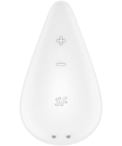 SATISFYER – DEW DROP VIBRADOR LAY-ON BLANCO - intimamenities.com