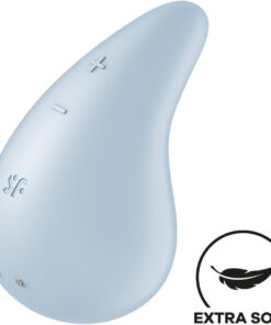 SATISFYER – DEW DROP VIBRADOR LAY-ON AZUL - intimamenities.com