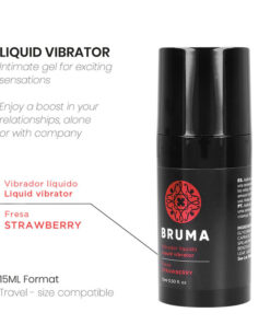 BRUMA – VIBRADOR LÍQUIDO FRESA - intimamenities.com