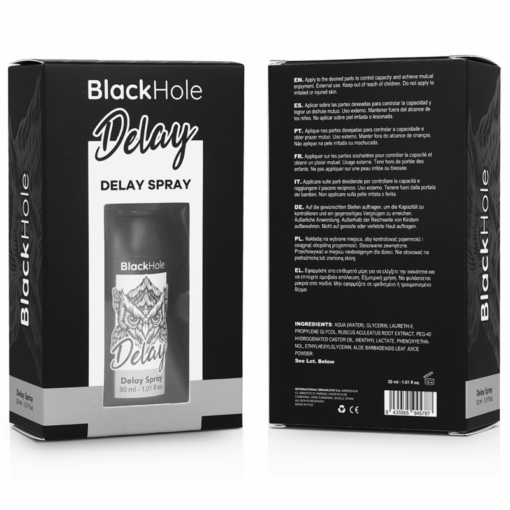 BLACK HOLE – SPRAY RETARDANTE STUDY FORTE 30 ML - intimamenities.com