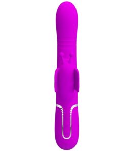 PRETTY LOVE – VIBRADOR RABBIT MULTIFUNCIÓN 4 EN 1 MARIPOSA FUCSIA - intimamenities.com