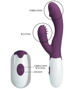 PRETTY LOVE – ANDRE VIBRADOR RABBIT & ESTIMULADOR PUNTO G MORADO - intimamenities.com