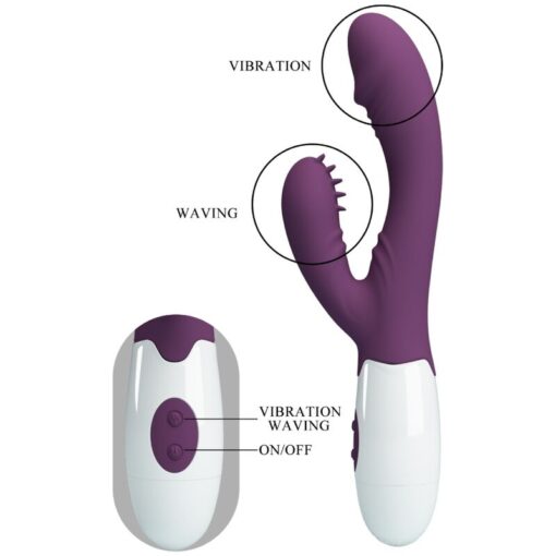 PRETTY LOVE – ANDRE VIBRADOR RABBIT & ESTIMULADOR PUNTO G MORADO - intimamenities.com