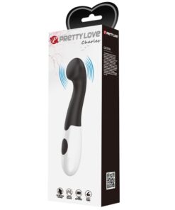 PRETTY LOVE – CHARLES VIBRADOR PUNTO G 30 MODOS NEGRO - intimamenities.com