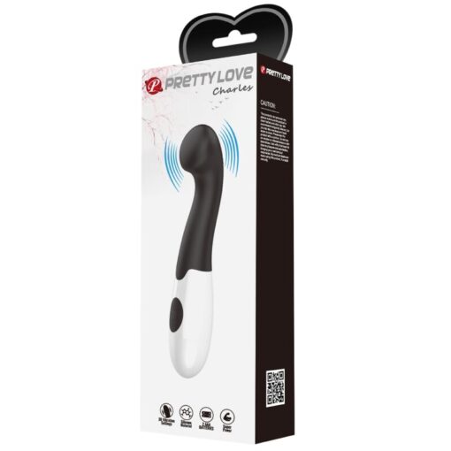 PRETTY LOVE – CHARLES VIBRADOR PUNTO G 30 MODOS NEGRO - intimamenities.com