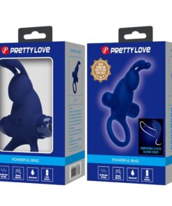 PRETTY LOVE – JIRO ANILLO RABBIT CON VIBRACIÓN AZUL - intimamenities.com