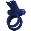 PRETTY LOVE – JAMELE DOBLE ANILLO CON VIBRACIÓN & ESTIMULADOR MARIPOSA AZUL - intimamenities.com