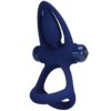 PRETTY LOVE – MAT DOBLE ANILLO CON VIBRACIÓN & ESTIMULADOR AZUL - intimamenities.com
