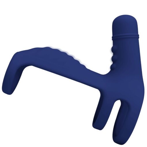 PRETTY LOVE – ELISH ANILLO VIBRADOR CON EXTENSIÓN AZUL - intimamenities.com