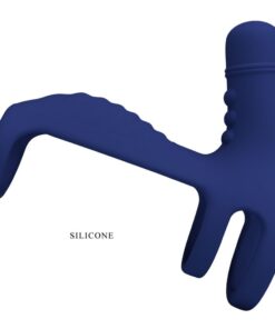 PRETTY LOVE – ELISH ANILLO VIBRADOR CON EXTENSIÓN AZUL - intimamenities.com