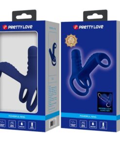 PRETTY LOVE – ELISH ANILLO VIBRADOR CON EXTENSIÓN AZUL - intimamenities.com