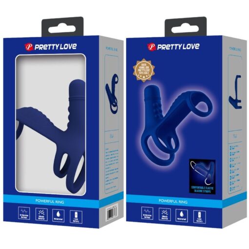 PRETTY LOVE – ELISH ANILLO VIBRADOR CON EXTENSIÓN AZUL - intimamenities.com