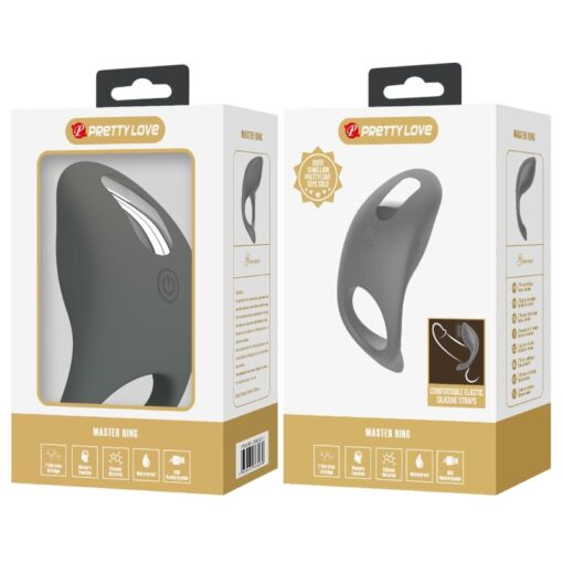 PRETTY LOVE – GEMMA ANILLO VIBRADOR CON MEMORIA GRIS - intimamenities.com