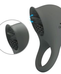 PRETTY LOVE – NIMBUS ANILLO VIBRADOR CON LENGUA GRIS - intimamenities.com