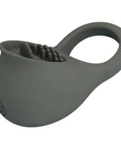 PRETTY LOVE – NIMBUS ANILLO VIBRADOR CON LENGUA GRIS - intimamenities.com