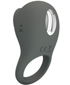 PRETTY LOVE – NIMBUS ANILLO VIBRADOR CON LENGUA GRIS - intimamenities.com