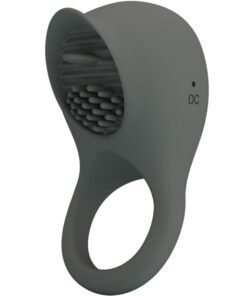 PRETTY LOVE – NIMBUS ANILLO VIBRADOR CON LENGUA GRIS - intimamenities.com