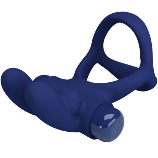 PRETTY LOVE – FRANCISCO DOBLE ANILLO VIBRADOR RABBIT AZUL - intimamenities.com