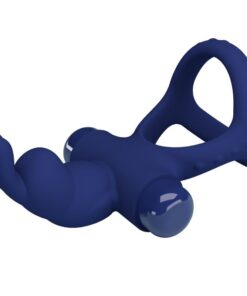 PRETTY LOVE – LUCHITO DOBLE ANILLO VIBRADOR RABBIT AZUL - intimamenities.com