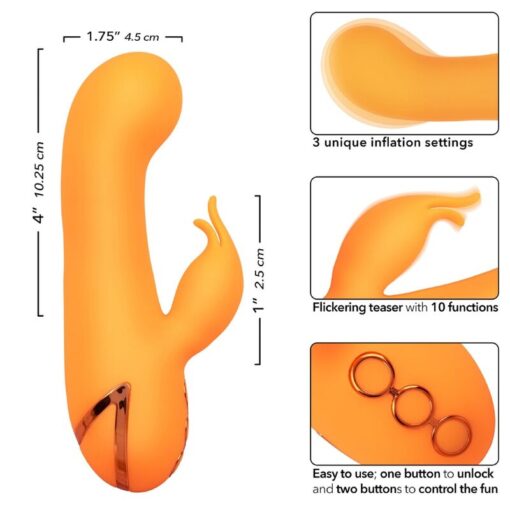 CALEXOTICS – MONTECITO MUSE VIBRADOR RABBIT NARANJA BY CALIFORNIA DREAMING - intimamenities.com