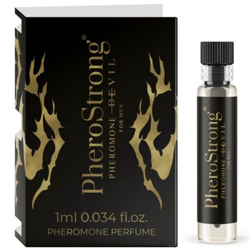 PHEROSTRONG – PERFUME CON FEROMONAS DEVIL PARA HOMBRE 1 ML - intimamenities.com
