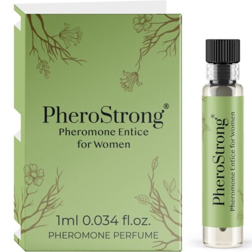PHEROSTRONG – PERFUME CON FEROMONAS ENTICE PARA MUJER 1 ML - intimamenities.com