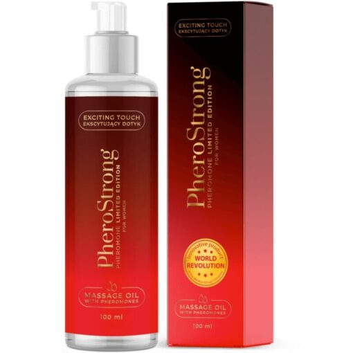 PHEROSTRONG – ACEITE DE MASAJE LIMITED EDITION PARA MUJER 100 ML - intimamenities.com