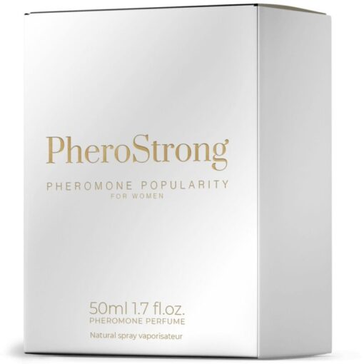 PHEROSTRONG – PERFUME CON FEROMONAS POPULARITY PARA MUJER 50 ML - intimamenities.com