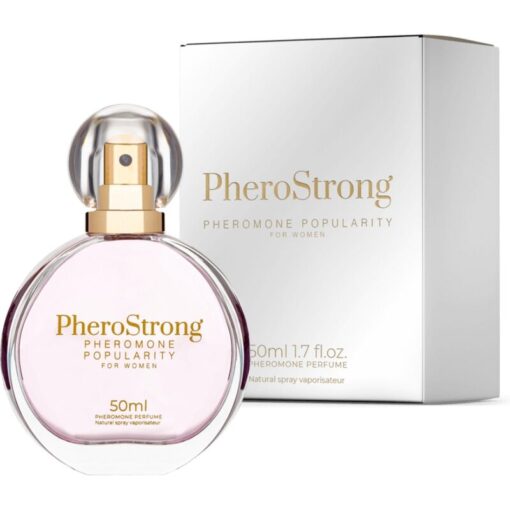 PHEROSTRONG – PERFUME CON FEROMONAS POPULARITY PARA MUJER 50 ML - intimamenities.com