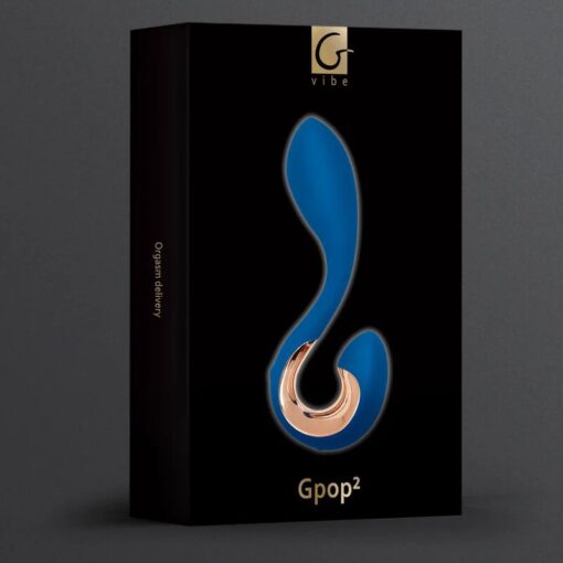 G-VIBE – GPOP 2 VIBRADOR PUNTO G Y P AZUL INDIGO - intimamenities.com