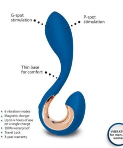 G-VIBE – GPOP 2 VIBRADOR PUNTO G Y P AZUL INDIGO - intimamenities.com