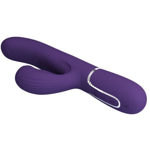 PRETTY LOVE – PERLITA VIBRADOR PUNTO G 3 EN 1 MULTIFUNCIÓN MORADO - intimamenities.com