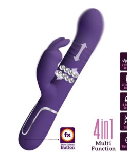 PRETTY LOVE – COALE VIBRADOR RABBIT 4 EN 1 MORADO - intimamenities.com