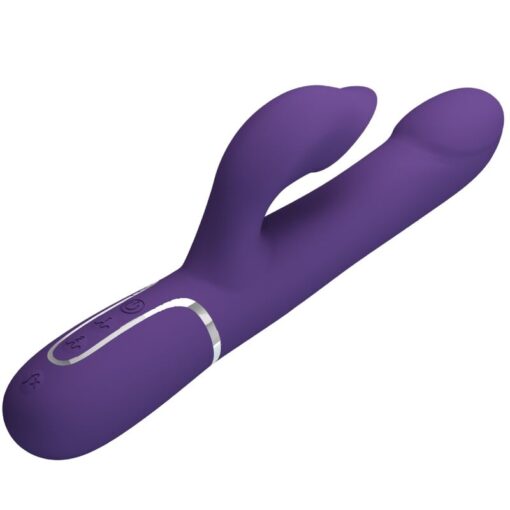 PRETTY LOVE – ZALIN VIBRADOR RABBIT PERLAS 4 EN 1 MORADO - intimamenities.com